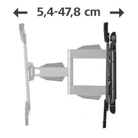 Držiak na TV Hama pohyblivý, pre uhlopriečky 37" až 75", nosnosť 45 kg čierny

 obrázok produktu 6 z 10