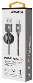 Kábel Aligator Premium USB/USB-C, 1m čierny

 obrázok produktu 3 z 5