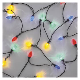 Vianočné osvetlenie EMOS 50 LED reťaz, farebné žiarovky, 9,8 m, multicolor, multifunkcia 

 obrázok produktu 1 z 10