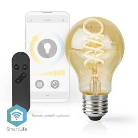 Inteligentná žiarovka Nedis SmartLife klasik, Wi-Fi, E27, 360 lm, 4.9 W, Teplá - studená biela 

 obrázok produktu 3 z 5