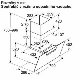 Odsávač pár Bosch DWK87FN60 čierny

 obrázok produktu 8 z 14
