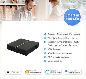 Riadiaca jednotka IMMAX NEO Matter Bridge Smart, Zigbee 3.0, Thread, LAN, Wi-Fi, TUYA čierna

 obrázok produktu 4 z 11