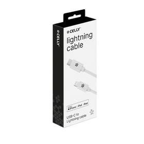 Kábel Celly Kabel USB-C/MFi, 60 W, 1 m biely

 obrázok produktu 3 z 3