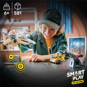 Stavebnica LEGO® Star Wars™ 75423 SMART Play™: Luke a jeho stíhačka Red Five X-Wing™ 

 obrázok produktu 8 z 8
