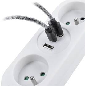 Kábel predlžovací Solight 2x zásuvka, 2x USB + 1x USB-C, 1,5 m biely

 obrázok produktu 3 z 12