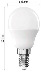 LED žiarovka EMOS Classic Mini Globe, 6,5 W, 806lm, E14, neutrálna biela 

 obrázok produktu 12 z 13