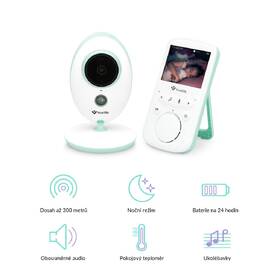 Detská elektronická pestúnka TrueLife NannyCam V24 Pro biela/zelená

 obrázok produktu 1 z 6