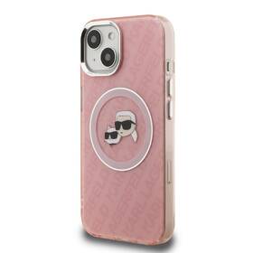 Kryt na mobil Karl Lagerfeld IML K&CH Heads Repeated Logo MagSafe na Apple iPhone 15 ružový

 obrázok produktu 2 z 6