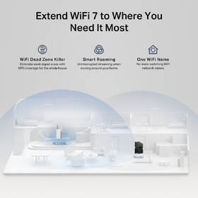 Wi-Fi extender TP-Link RE235BE, Wi-Fi 7 BE3600 biely

 obrázok produktu 5 z 9