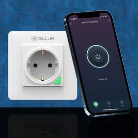 Inteligentná zásuvka Tellur Wi-Fi, 3000W, 16A biela

 obrázok produktu 3 z 6