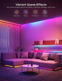 LED pásik Govee WiFi RGBIC PRO Smart, 10m 

 obrázok produktu 1 z 8