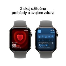 Inteligentné hodinky Apple GPS + Cellular 46mm prírodný titán - skalovo sivý športový remienok - M/L 

 obrázok produktu 4 z 7