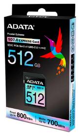 Pamäťová karta ADATA Premier Extreme SDXC 512GB, SD7.0, UHS-I (800R/700W) čierna

 obrázok produktu 3 z 3