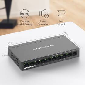 Switch Mercusys MS110P 

 obrázok produktu 9 z 9