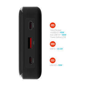 Powerbank FIXED Zen 20 Pro, 20 000 mAh, 130W, LCD displej čierny

 obrázok produktu 6 z 11