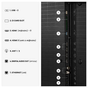 Televízor Hisense 55U7S PRO 

 obrázok produktu 8 z 11
