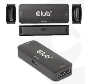 Adaptér Club3D aktivní HDMI 4K60Hz (F/F) čierny

 obrázok produktu 2 z 5