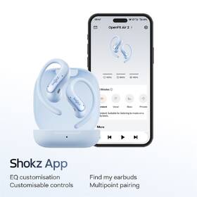Slúchadlá Shokz OpenFit Air 2, Bluetooth modrá

 obrázok produktu 6 z 13