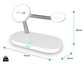 Bezdrôtová nabíjačka Connect IT MultiCharge 5 v 1 MagSafe biela

 obrázok produktu 7 z 9