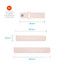 Remienok FIXED Silicone Sporty Strap s Quick Release 20mm ružový

 obrázok produktu 4 z 5