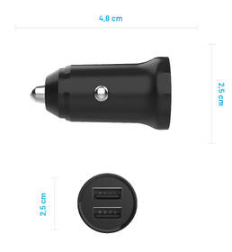 Adaptér do auta FIXED 2xUSB, 15W Smart Rapid Charge čierny

 obrázok produktu 5 z 9