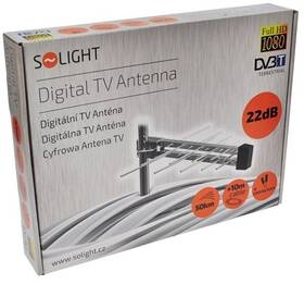 Vonkajšia anténa Solight HN55-LTE DVB-T anténa, 22dB, UHF, 21. - 69. kanál 

 obrázok produktu 2 z 2