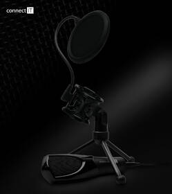 Mikrofón Connect IT YouMic s POP filtrem, USB čierny

 obrázok produktu 1 z 2
