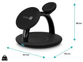 Bezdrôtová nabíjačka Connect IT MultiCharge 3v1 MagSafe čierna

 obrázok produktu 8 z 9
