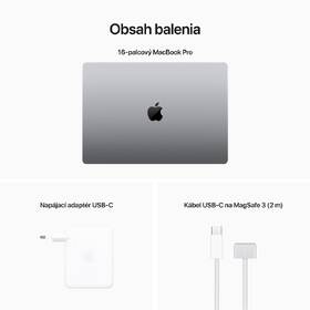 Notebook Apple MacBook Pro 16" M2 Pro 12-CPU 19-GPU, 512GB - kozmicky sivý SK 

 obrázok produktu 8 z 8