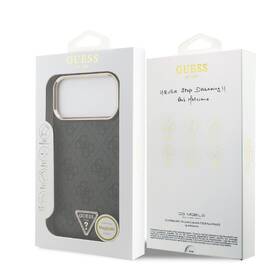 Kryt na mobil Guess 4G Strass Triangle Logo Gold Frame MagSafe na Apple iPhone 18 Pro čierny

 obrázok produktu 6 z 6