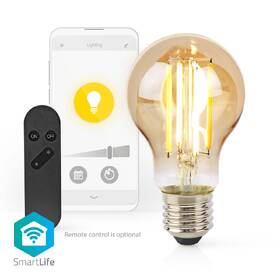 Inteligentná žiarovka Nedis SmartLife klasik, Wi-Fi, E27, 806 lm, 7 W, Teplá Biela 

 obrázok produktu 3 z 6