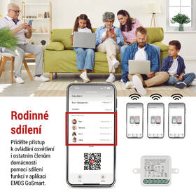 Modul EMOS GoSmart spínací IP-2104SZ, ZigBee, 2-kanálový 

 obrázok produktu 12 z 17
