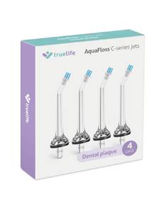 Náhradné trysky TrueLife AquaFloss Compact C300 Dental Plaque Jet (4 ks) biela

 obrázok produktu 2 z 2
