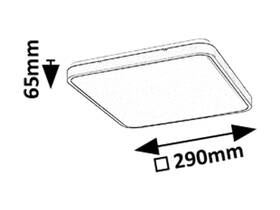 LED stropné svietidlo Rabalux ALENZO 24W, 1450 lm čierne

 obrázok produktu 3 z 4