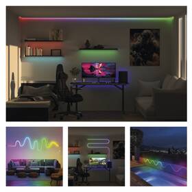 LED pásik EMOS GoSmart Neon, RGB, WiFi, BT, 3 m biely

 obrázok produktu 5 z 6
