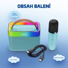 Prenosný reproduktor LAMAX KaraokeKid1 modrý

 obrázok produktu 3 z 5
