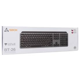 Klávesnica SBOX BT-26, CZ/SK layout čierna/sivá

 obrázok produktu 8 z 8