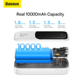 Powerbank Baseus Qpow Pro 10000mAh 22,5W s USB-C káblom biely

 obrázok produktu 14 z 16