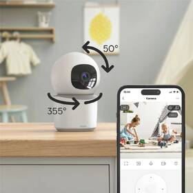 IP kamera Hama Smart Wi-Fi, Full HD, otáčanie/naklápanie biela

 obrázok produktu 5 z 10