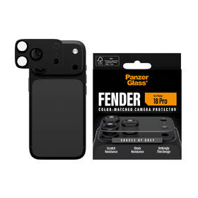 Tvrdené sklo PanzerGlass FENDER na Apple iPhone 18 Pro, ochranný hliníkový prvek fotoaparátu čierne

 obrázok produktu 3 z 6