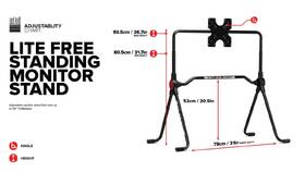 Držiak Next Level Racing LITE Free Standing Monitor Stand, Samostatný stojan pre 1 monitor 

 obrázok produktu 7 z 7