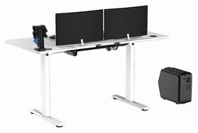 Herný stôl ULTRADESK LEVEL V2 WHITE, 140×68cm, 72-117cm, XXL mouse pad biely

 obrázok produktu 6 z 14