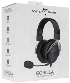 Headset White Shark GORILLA pro PC, PS4/PS5, Xbox, Mac čierny/sivý

 obrázok produktu 11 z 11