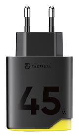 Nabíjačka do siete Tactical Minimi GaN 45W, 1×USB-A/1×USB-C čierna/žltá

 obrázok produktu 3 z 5