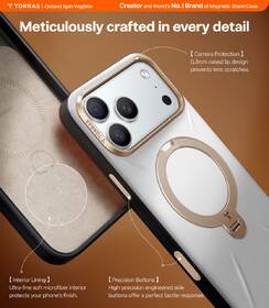 Kryt na mobil Torras Ostand Q3 Vegskin na Apple iPhone 17 Pro sivý

 obrázok produktu 5 z 6