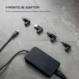 Sieťový adaptér FIXED GaN USB-C, PD 3.0, 65 W + 4x adaptér čierny

 obrázok produktu 15 z 18