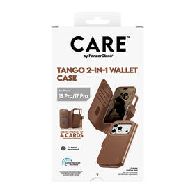 Puzdro na mobil flipové PanzerGlass CARE na Apple iPhone 18 Pro / 17 Pro Tango 2v1 Wallet MagSafe hnedé

 obrázok produktu 4 z 4
