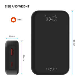 Powerbank FIXED Zen 10 Pro, 10 000 mAh, 30W, LCD displej čierny

 obrázok produktu 10 z 11