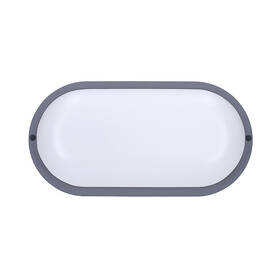 LED stropné svietidlo Solight oválne, 13W, 910lm, 4000K, IP54 sivé

 obrázok produktu 3 z 10