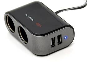 Rozdvojka Compass 07422 12/24V + 2x USB 2100mA 

 obrázok produktu 2 z 5